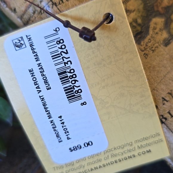 Patricia Nash European Map Clutch Free Shipping - Picture 10 of 11